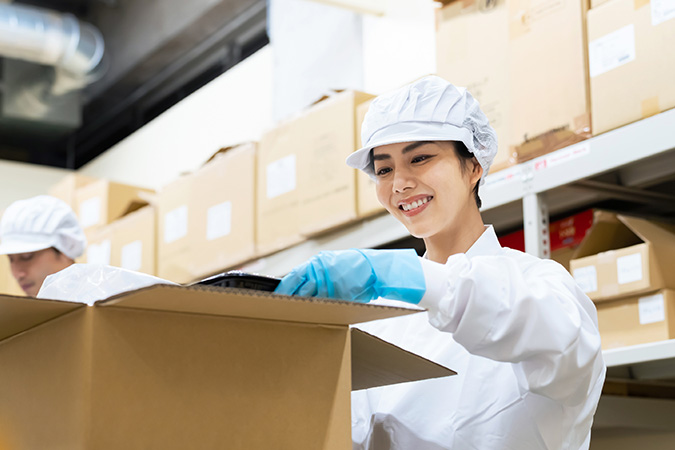 安心できる作業体制で丁寧に梱包